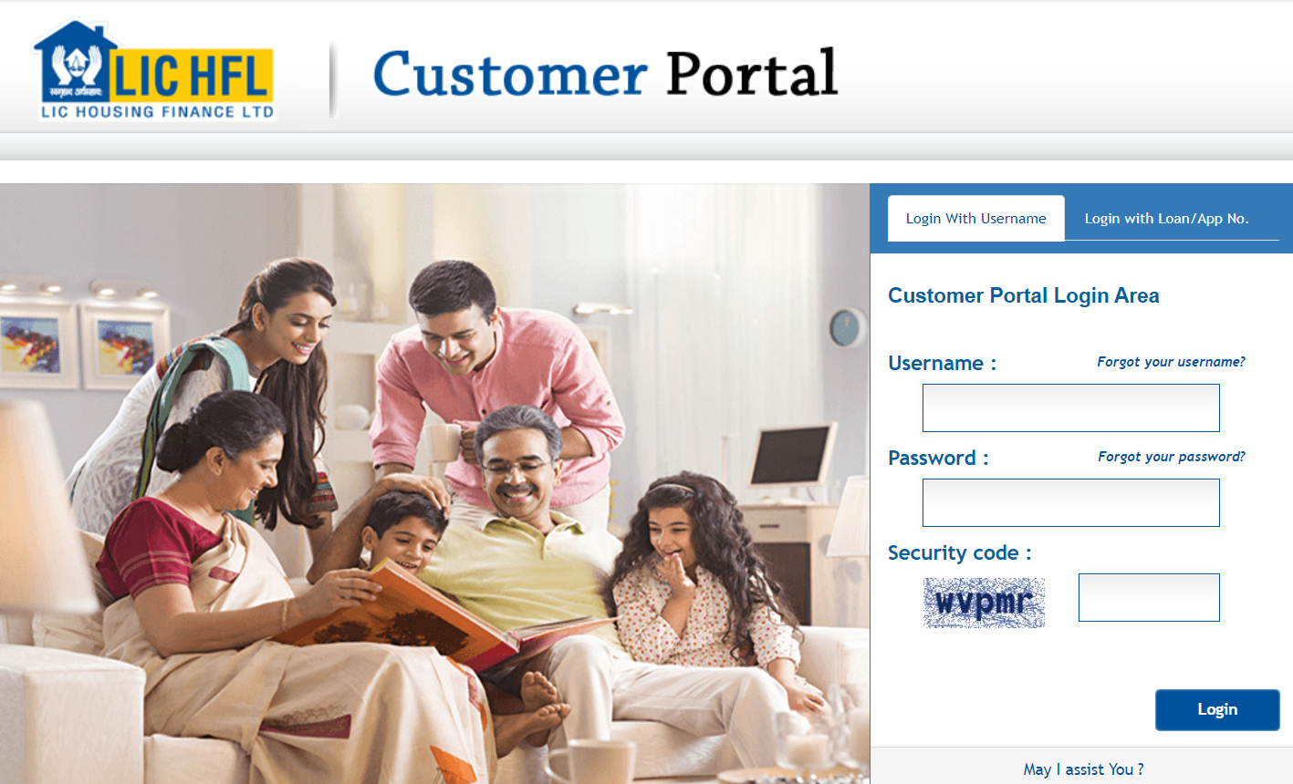 LIC HFL Customer portal login