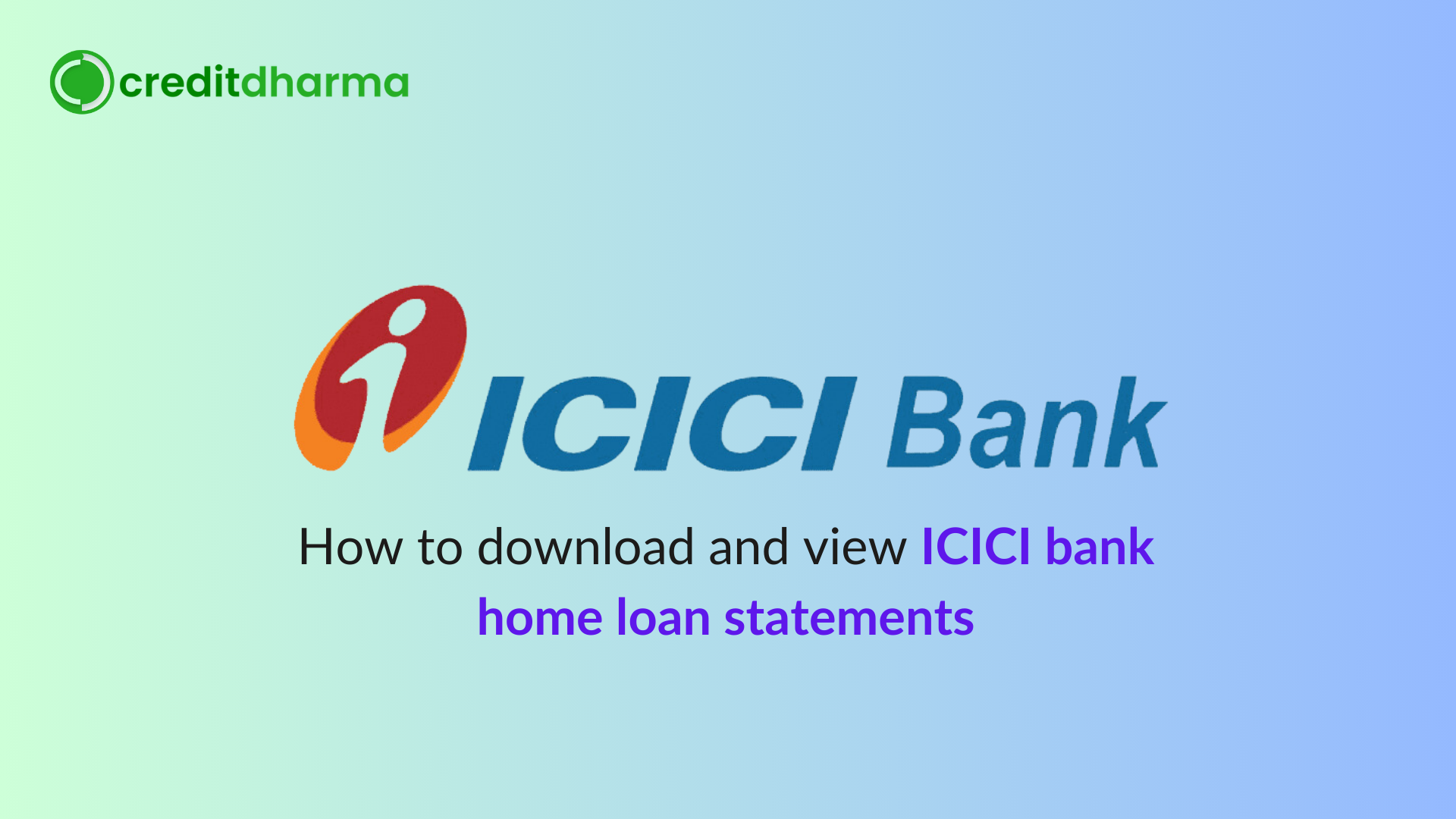 Icici Home Loan Statement