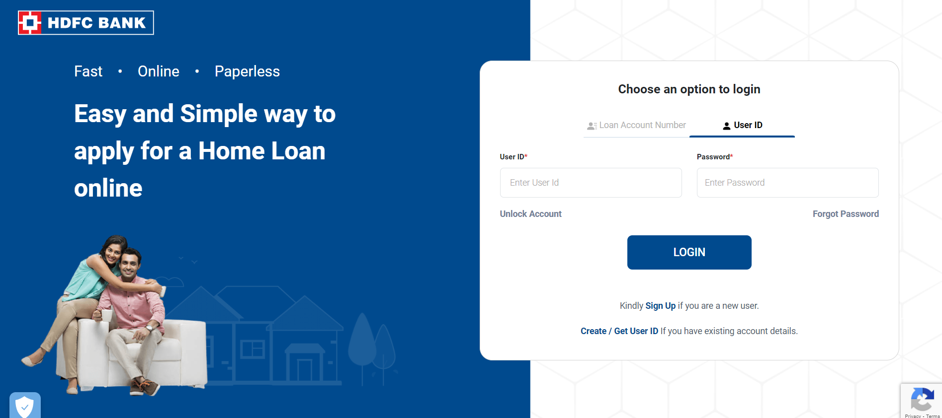 HDFC Online prepayment login