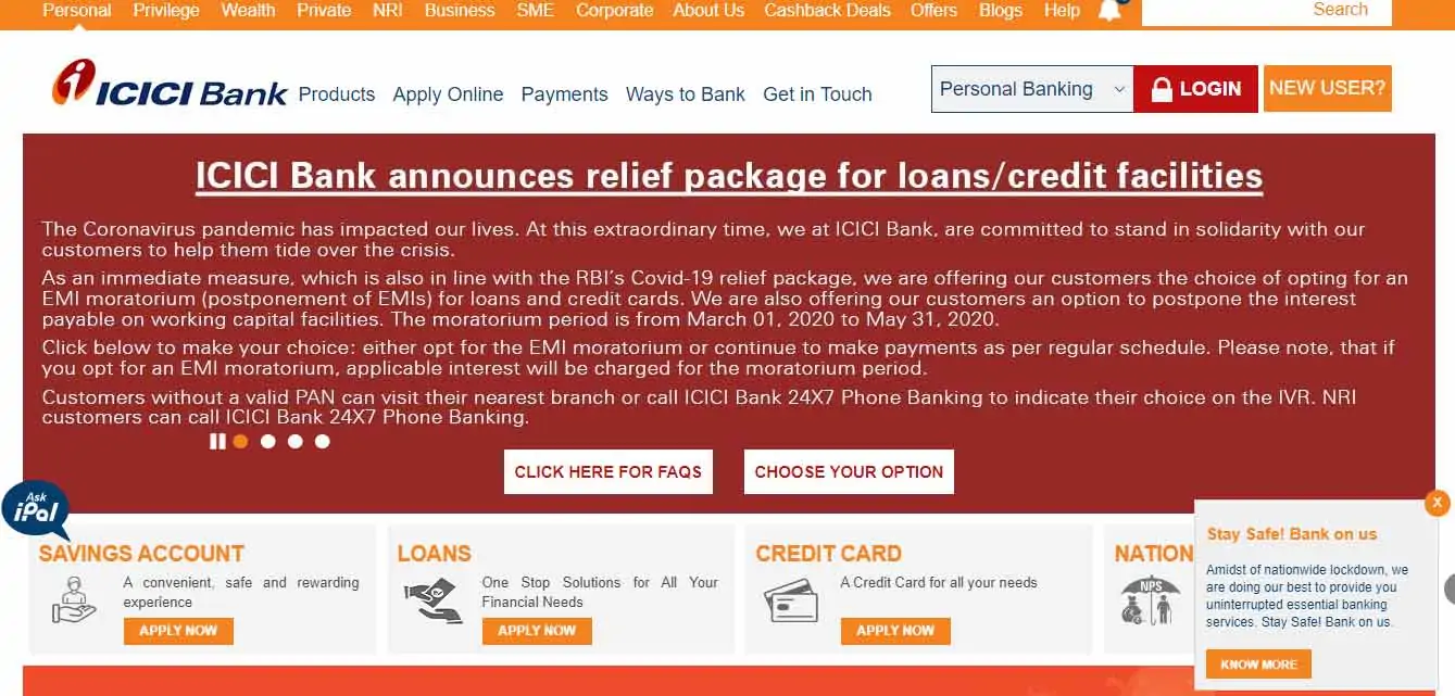 visit ICICI Bank's official website to start tracking your home loan application