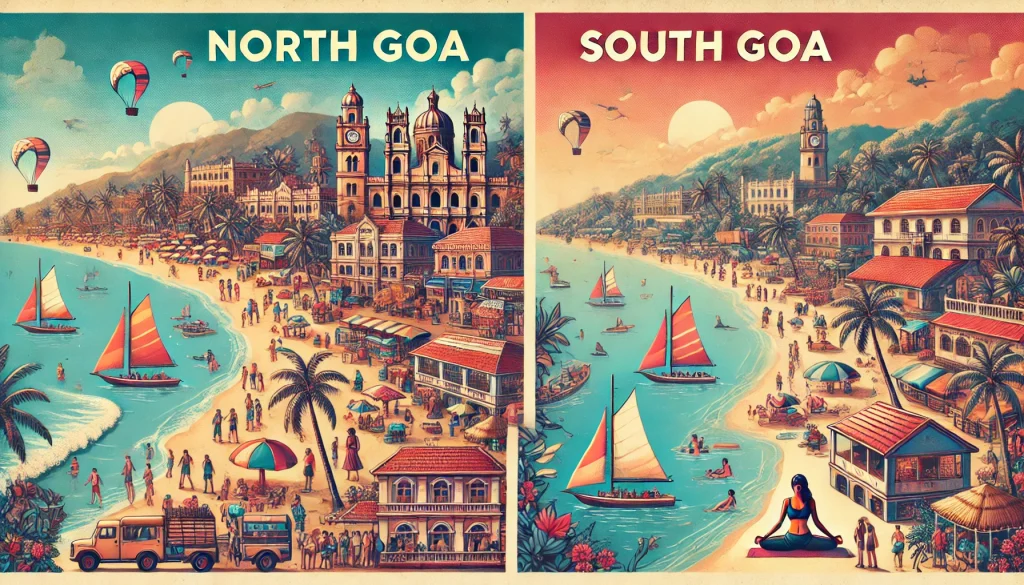 explore the differences in living in north goa compared to living in south goa