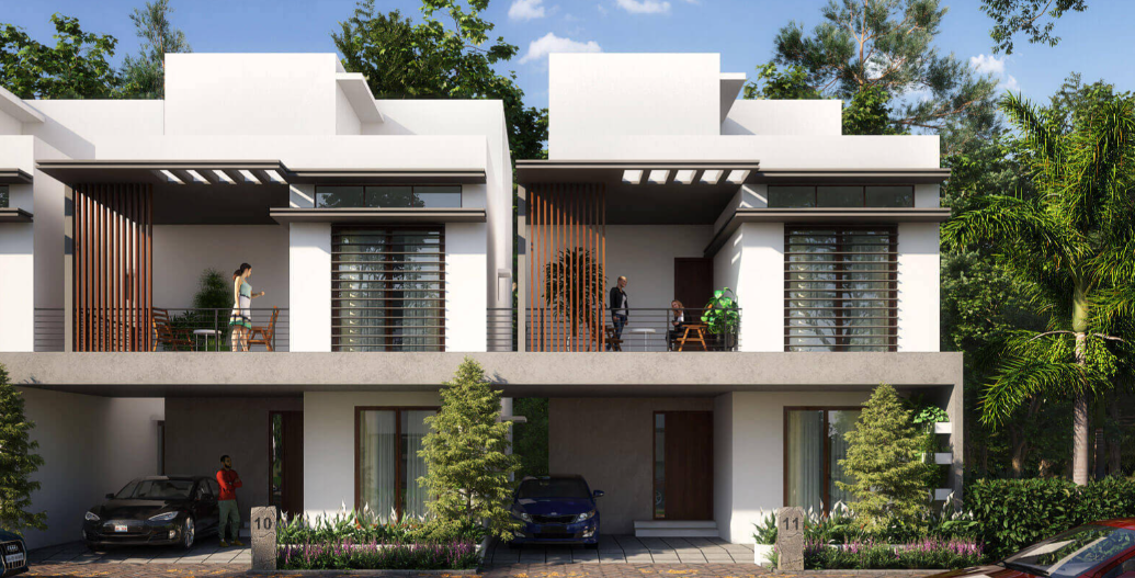 Lush, eco-friendly living at Daintree by Mana on Sarjapur Road, highlighting sustainable design and natural landscaping