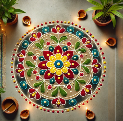 Elegance in symmetry, celebrating tradition with every circle