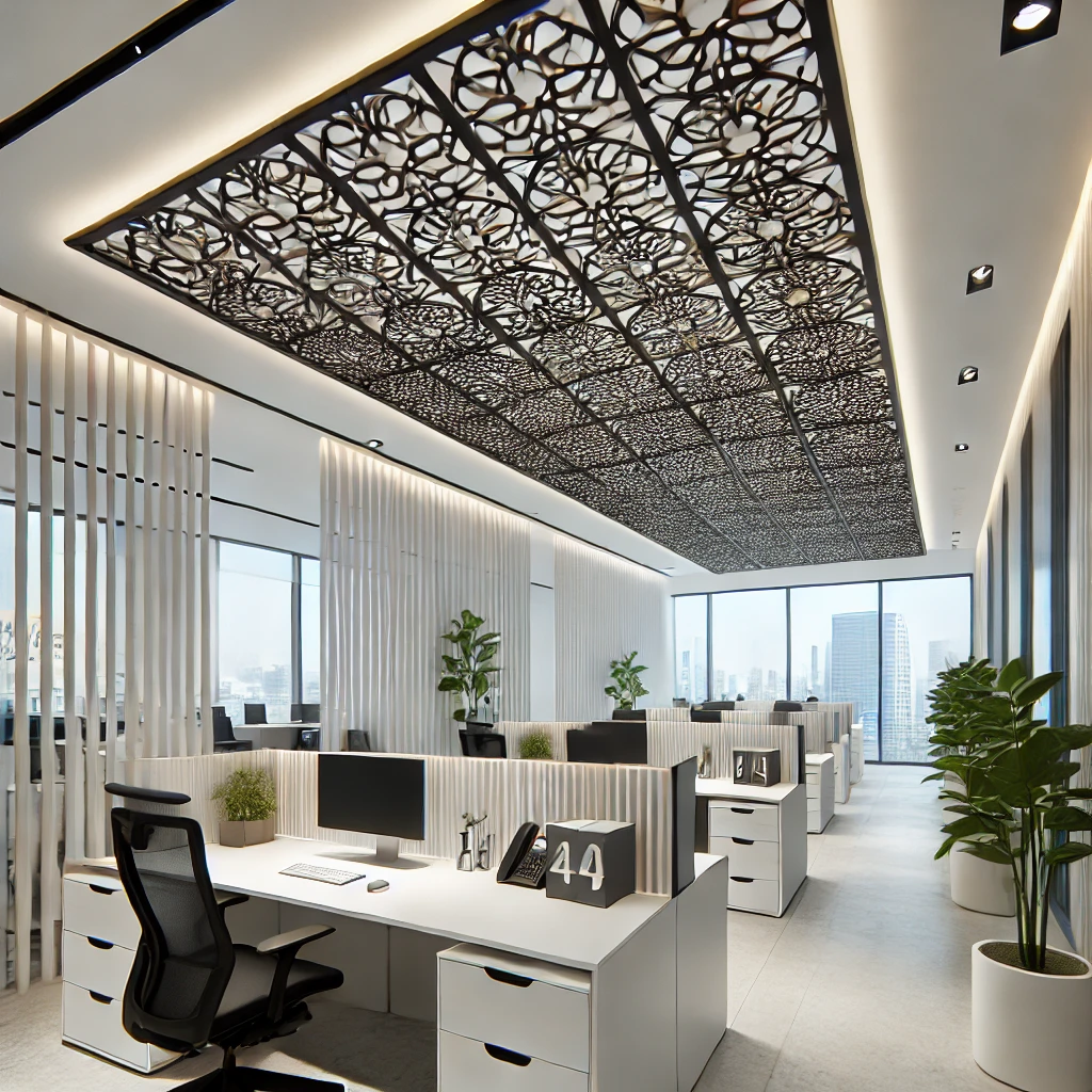 Professional Office – Modern PVC ceiling gives a neat, organized look.