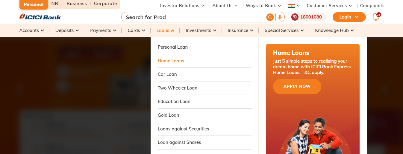 ICICI Home loan