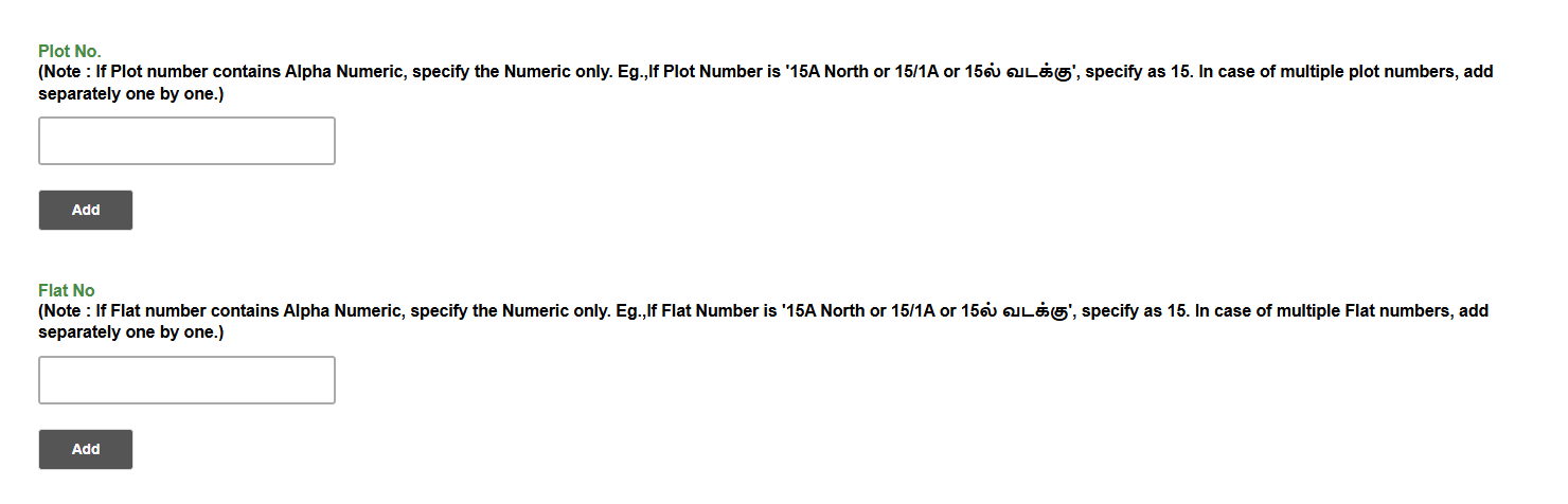 TNREGINET EC search online using plot number and flat details.