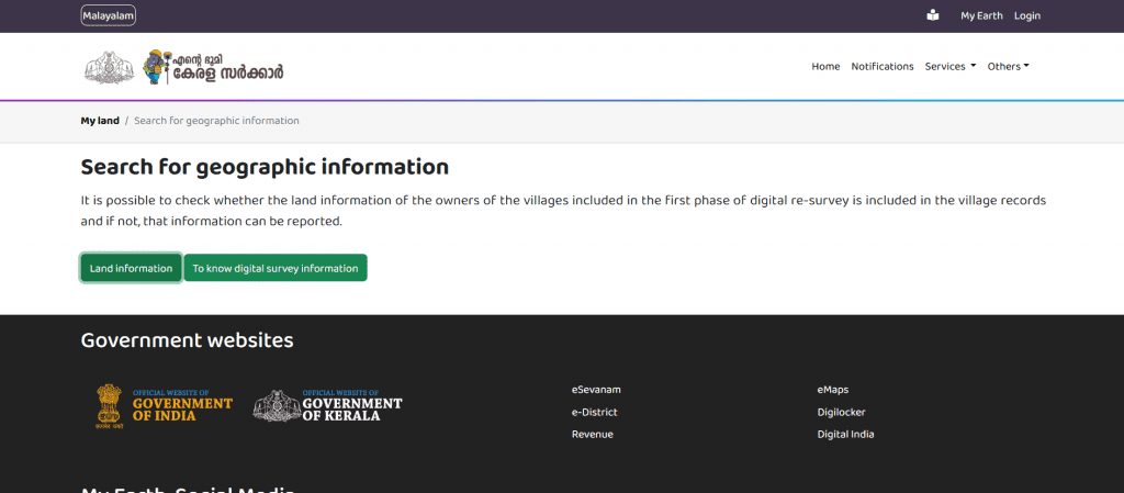 kerala land records