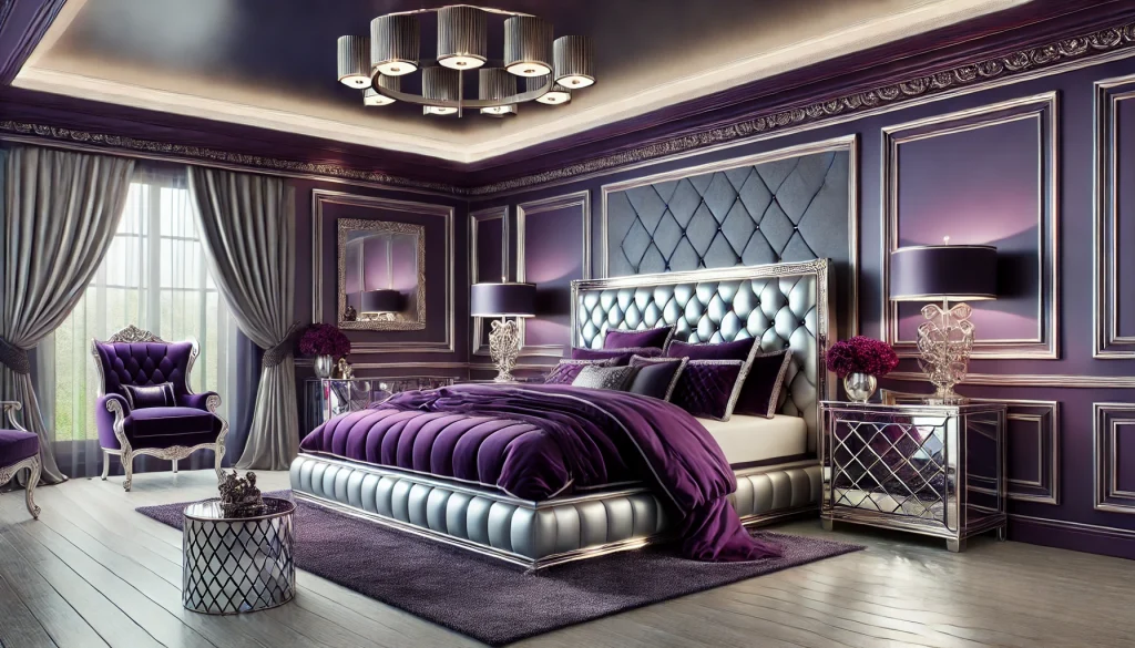 Royal Purple Silver Majestic Modernity