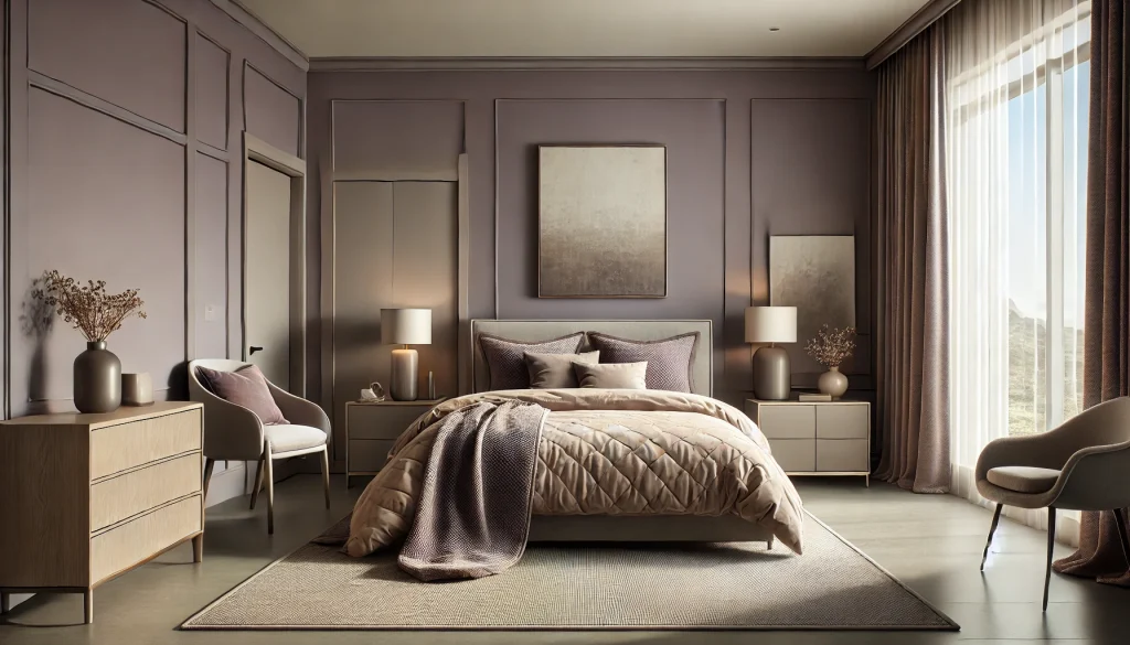 Purple Gray Taupe Contemporary Neutral