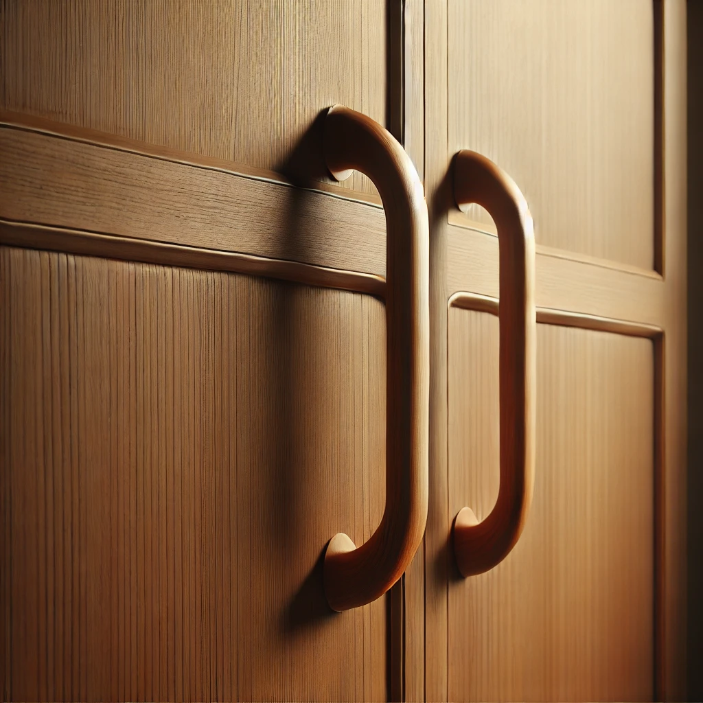 Curved Teak Handles