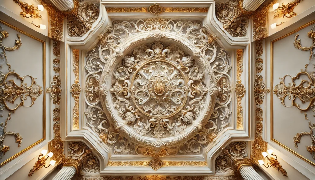 ornate ceiling medallions can add a royal touch to your house