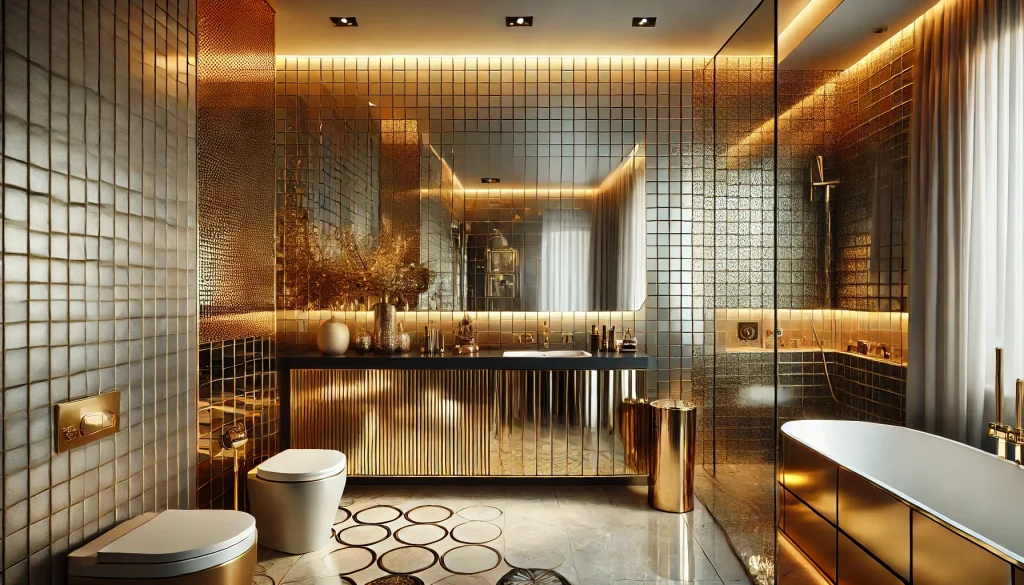 Metallic and Mirrored Tiles