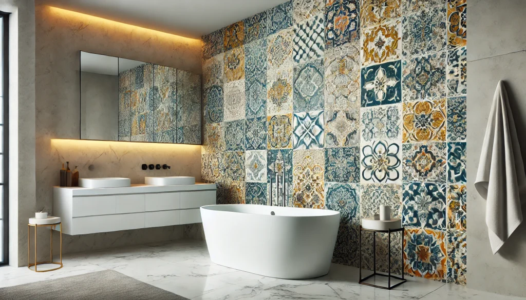 Accent Walls with Unique Tile Designs