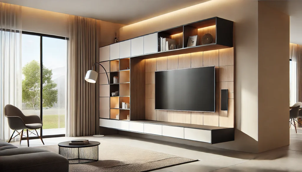 Floating Corner TV Unit