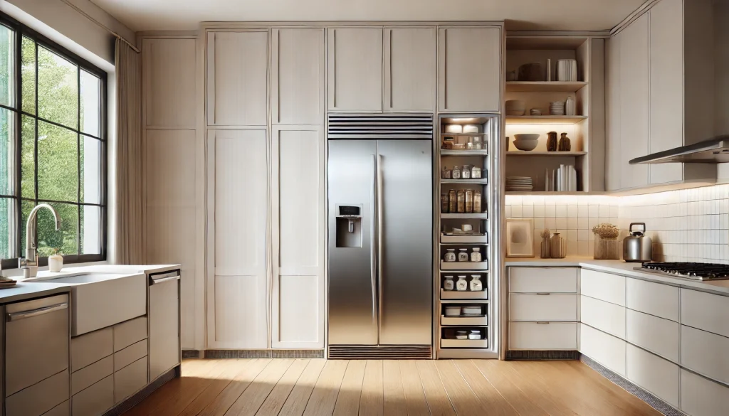 refrigerator and pantry position