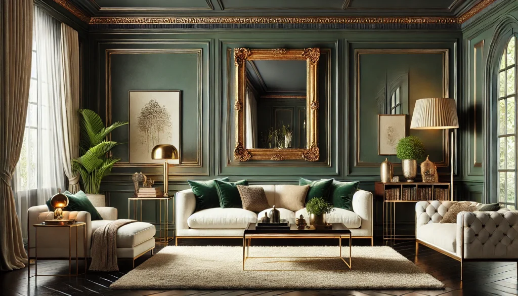 Dark Green Paneling