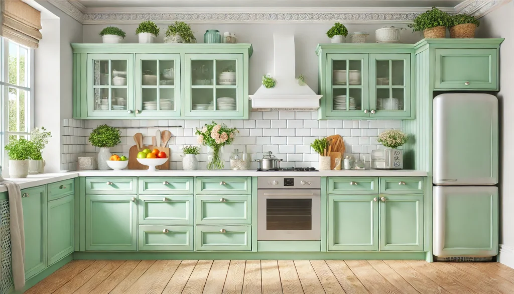 Mint Green Kitchen Cabinets