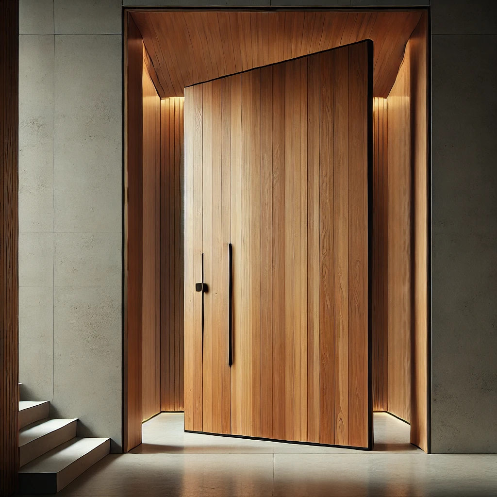 Pivot Teak Door