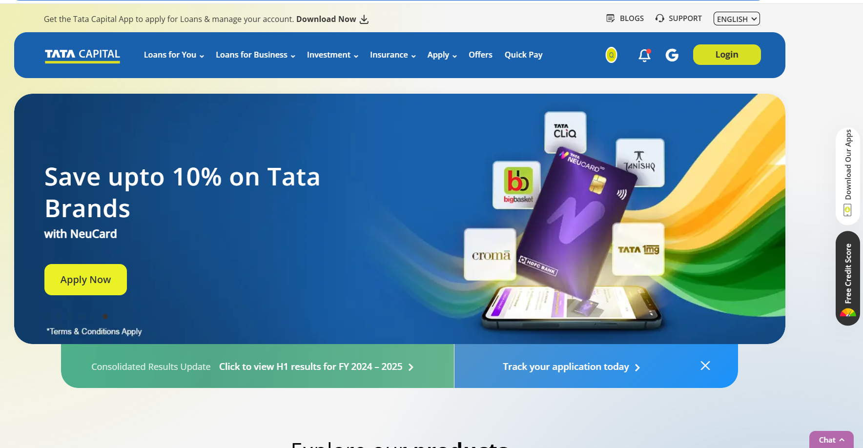 TATA Capital Official Website