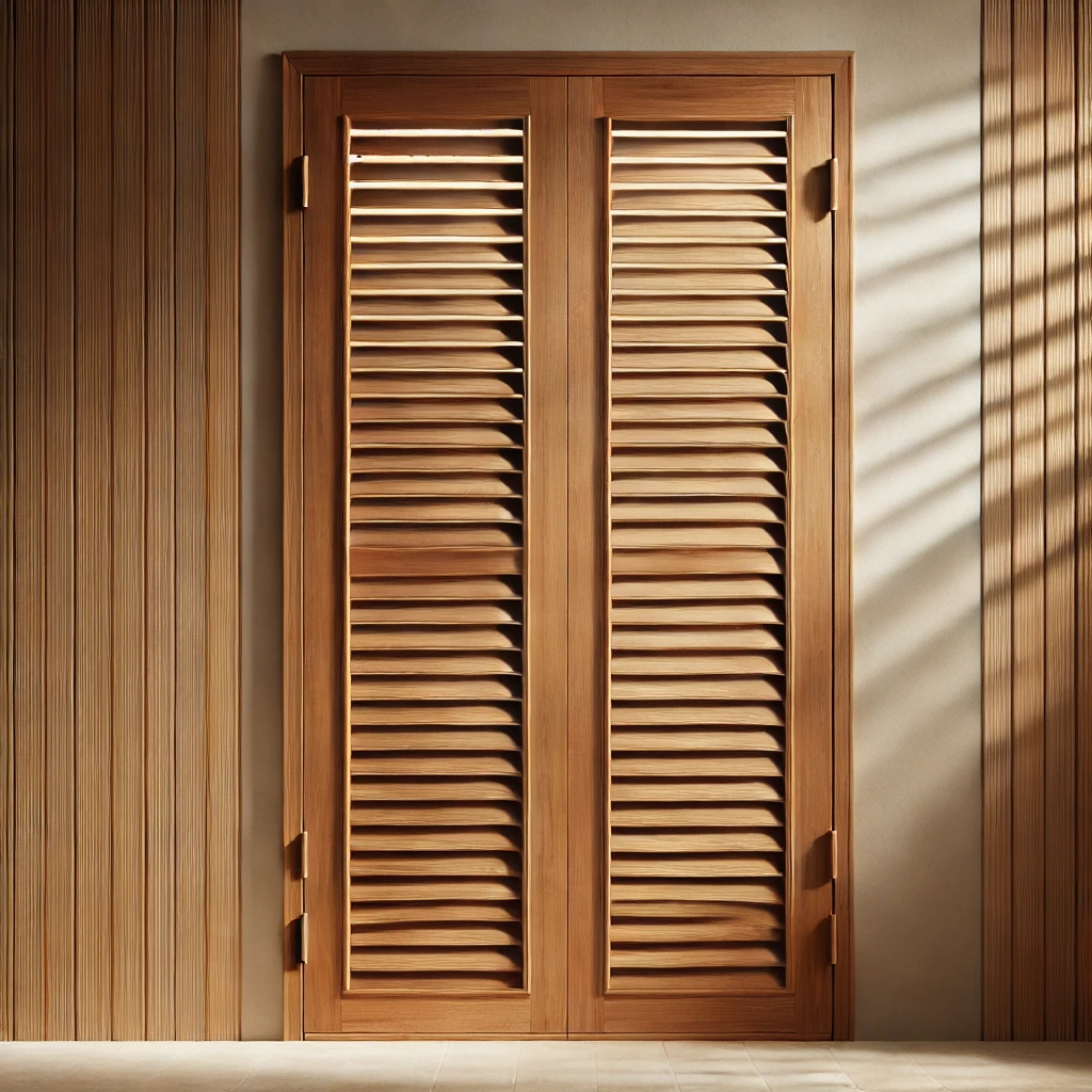 Teak Shutter Style Panels