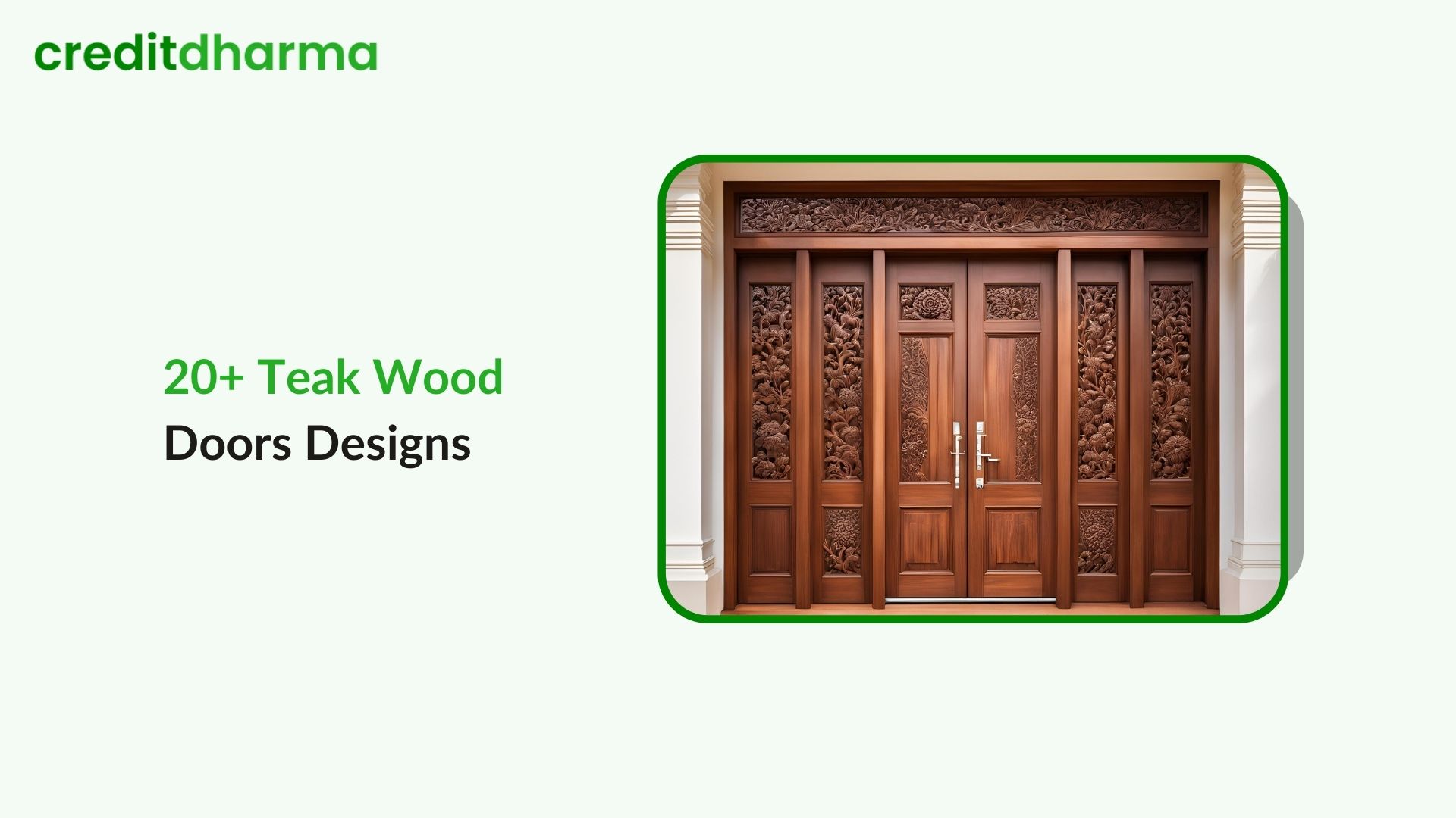 Teak Wood Main Door Design Ideas for 2025