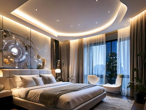 High-Tech Smart Bedroom design