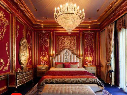 Royal Indian luxury bedroom design