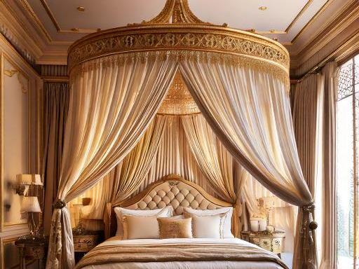 Opulent Canopy Bed Setup bedroom design