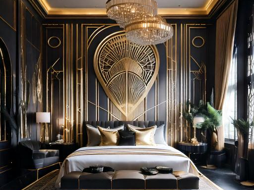 Art Deco Inspiration bedroom design