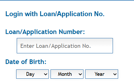 lic loan/application number