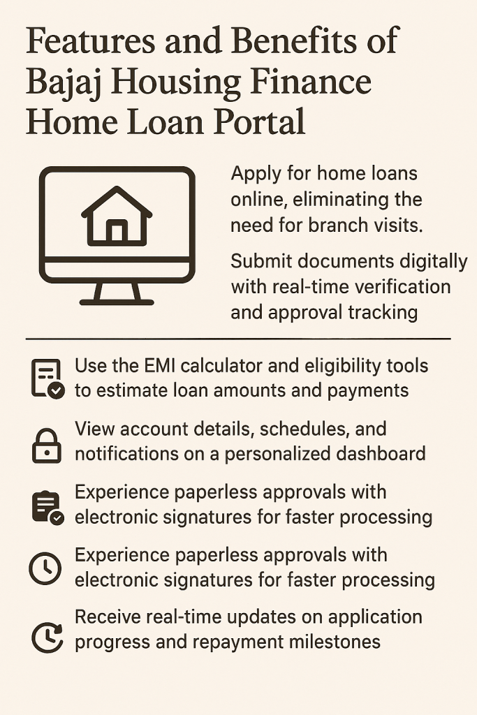 Features and Benefits of Bajaj Housing Finance Home Loan